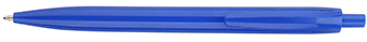 Bolígrafo plástico retráctil azul